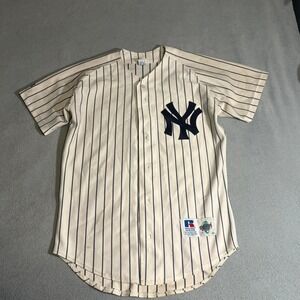 Vtg Rare MLB New York Yankees Russell Athletic Diamond Collection Jersey Size 40